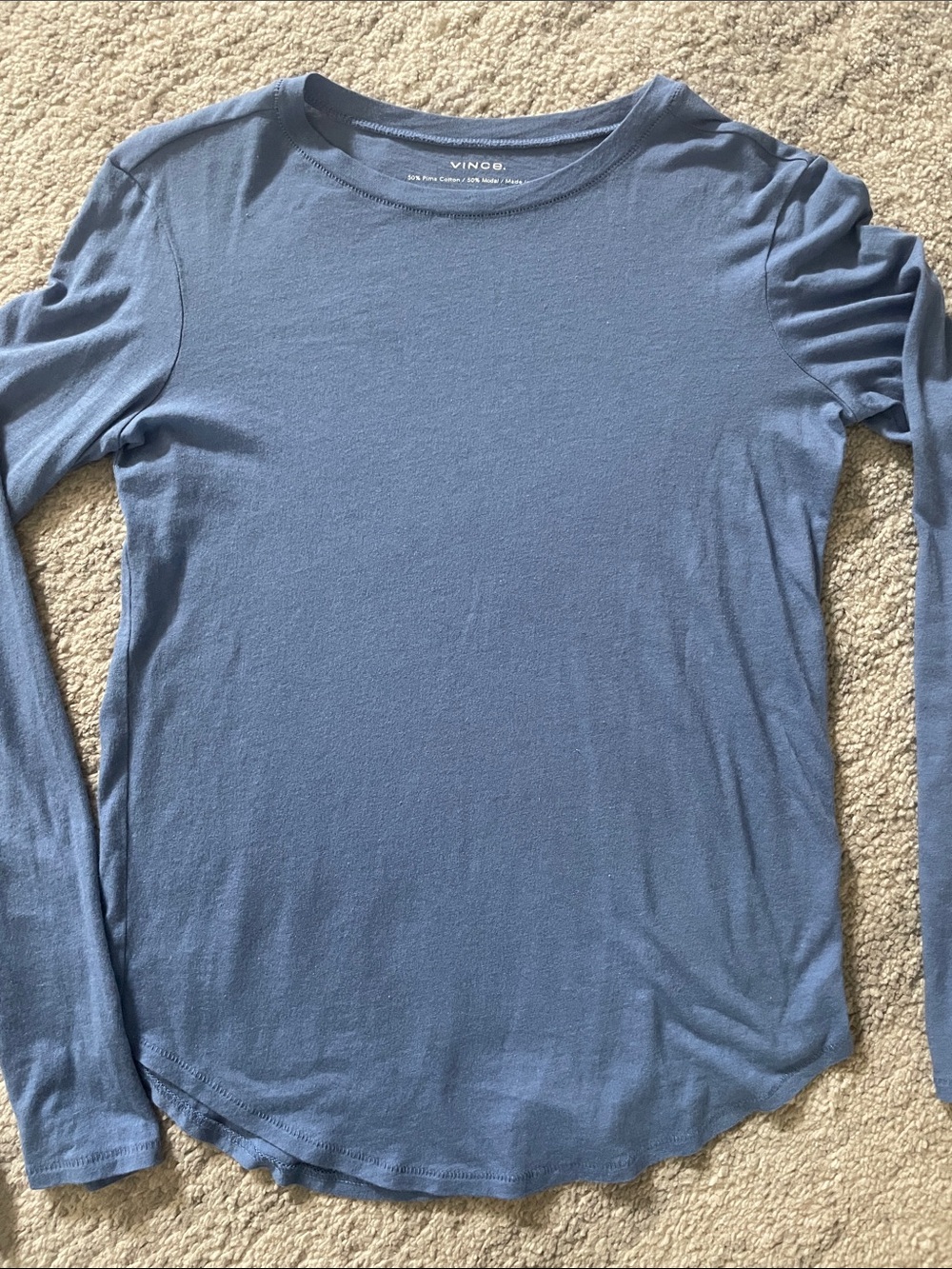 Vince l/s blue t-shirt XS